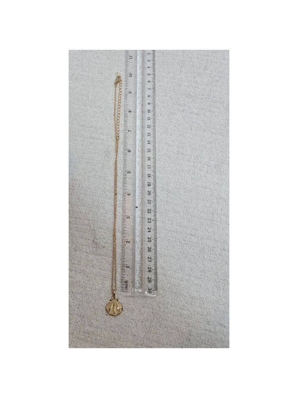 Women's Unbranded Shell Pendant Necklace One Size Gold White - Picture 2 of 3